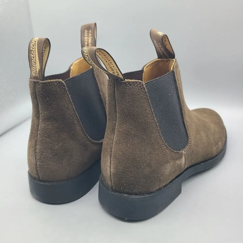 Blundstone boots 2391 Chelsea Boots Brown suede pull-on Size US Men 8.5 NEW